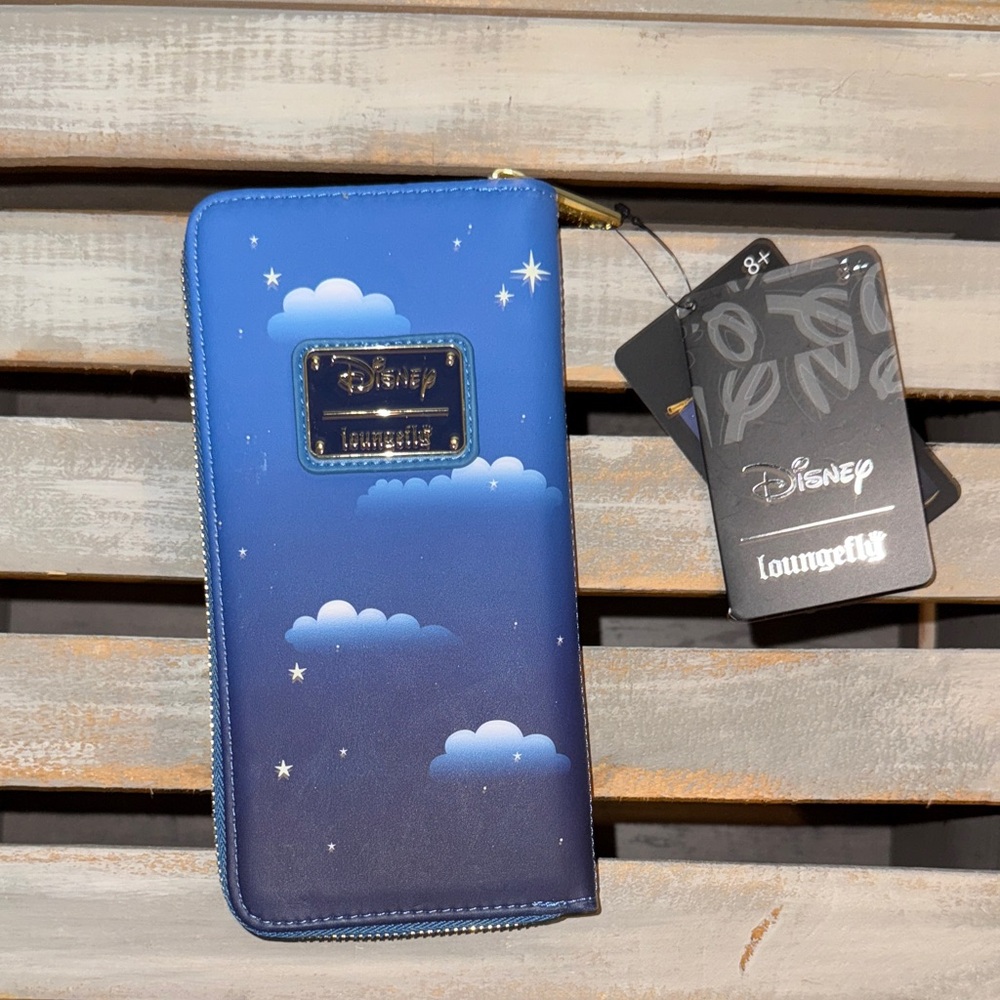 Disney Blue and White Zip Wallet